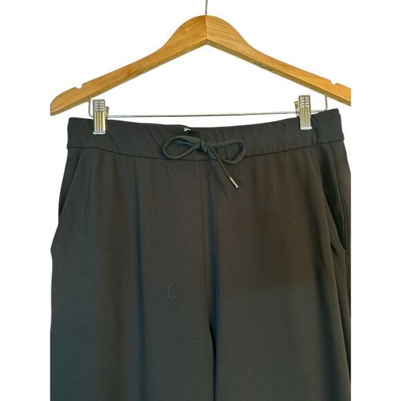 Crz Yoga Women's Stretch High Waisted Drawstring Active Golf Pants Size 12 Black - Picture 6 of 10